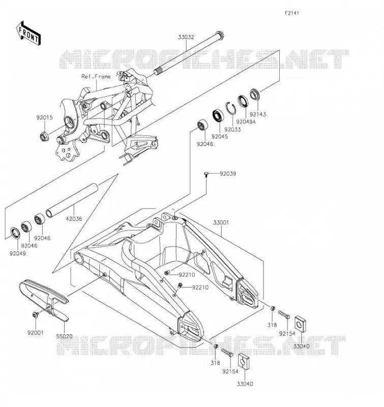 BRAS OSCILLANT Kawasaki MOTOS 650 2020 VERSYS 650  KLE650FLFA
