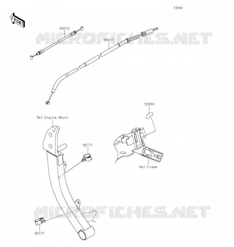 CABLES Kawasaki MOTOS 1000 2021 VERSYS 1000 SE  KLZ1000DMFNN