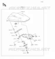 ACCESSOIRE(Pillion Seat Cover) pour Kawasaki Z H2 2020