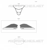 ACCESSOIRE(Tank Pads and Meter Film) pour Kawasaki Z H2 2020