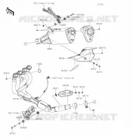 &Eacute;CHAPPEMENT pour Kawasaki Z H2 2020