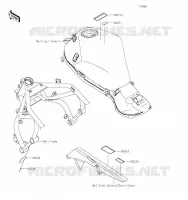 ETIQUETTES pour Kawasaki Z H2 2020