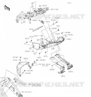 GARDE BOUE ARRI&Egrave;RE pour Kawasaki Z H2 2020