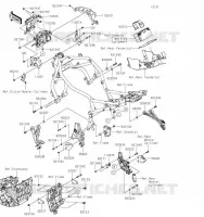 PIECE DE CADRE (COUVERTURE) pour Kawasaki Z H2 2020