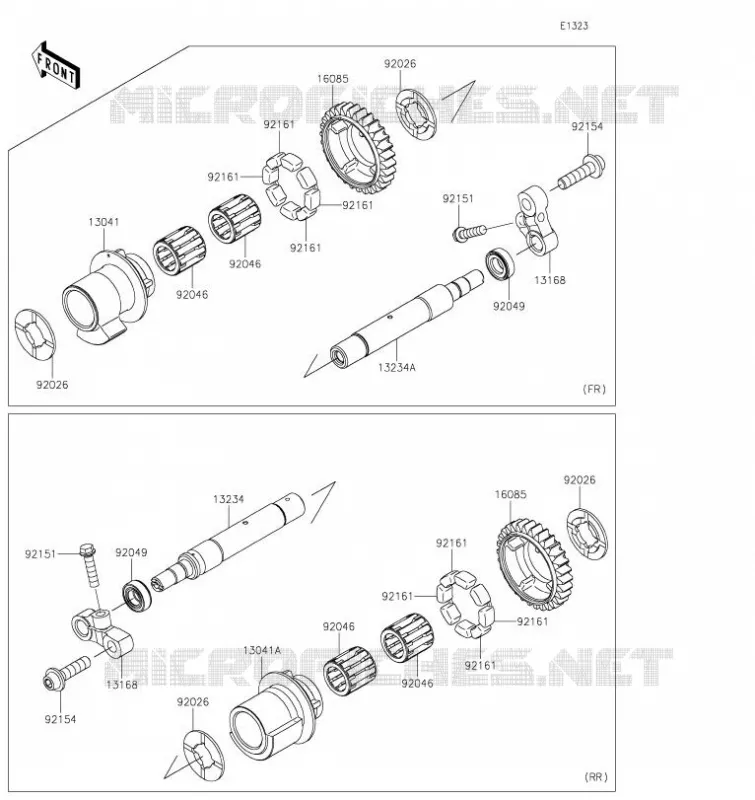 BALANCIER Kawasaki MOTOS 1000 2020 Z H2  ZR1000KLFA
