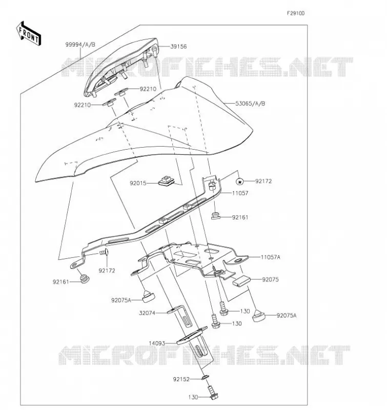 ACCESSOIRE (COUVRE SELLE) Kawasaki MOTOS 900 2021 Z900  ZR900FMFNN
