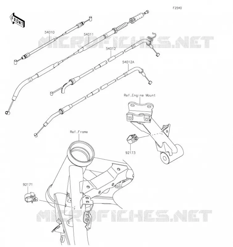 CABLES Kawasaki MOTOS 900 2021 Z900  ZR900FMFNN