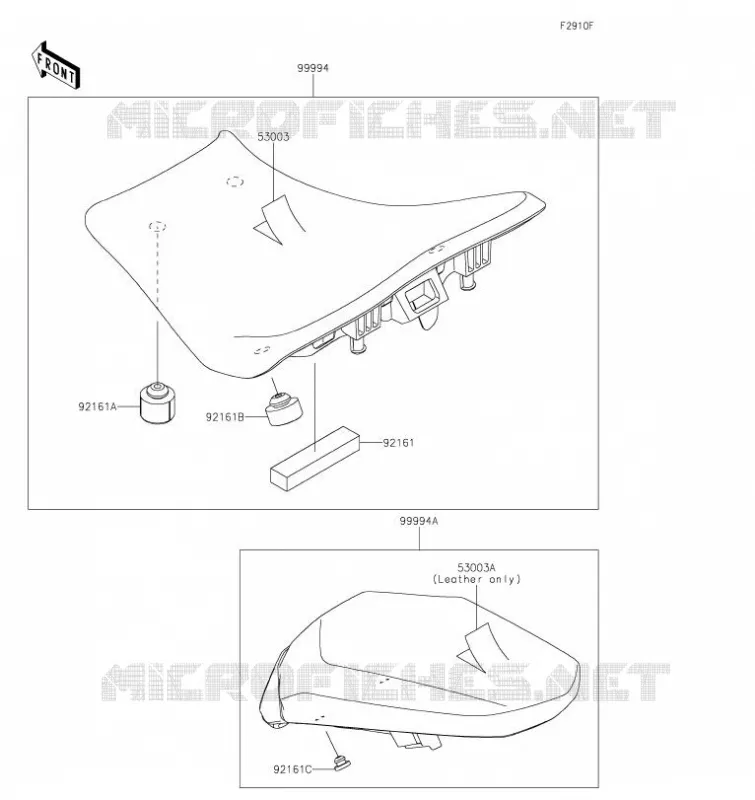 ACCESSOIRE(Seat) Kawasaki MOTOS 900 2021 Z900  ZR900FMFNN
