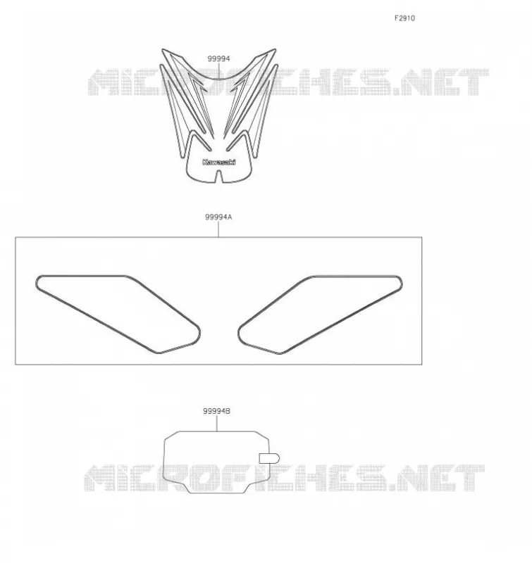 ACCESSOIRE(Tank Pads and Meter Film) Kawasaki MOTOS 900 2021 Z900  ZR900FMFNN