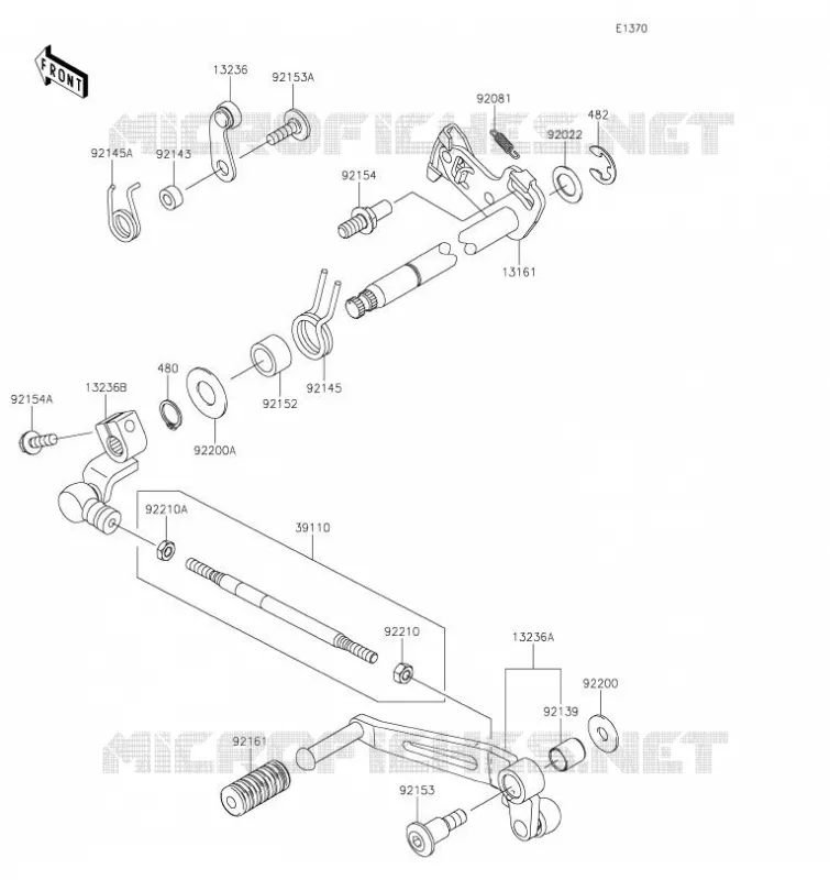 SELECTEUR Kawasaki MOTOS 900 2021 Z900  ZR900FMFNN