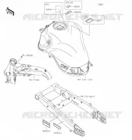 ETIQUETTES pour Kawasaki Z900 2021