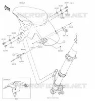 GARDE BOUE AVANT pour Kawasaki Z900 2021