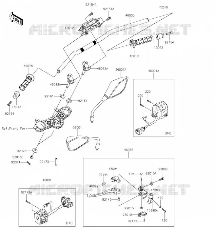 GUIDON Kawasaki MOTOS 900 2021 Z900  ZR900FMFNN