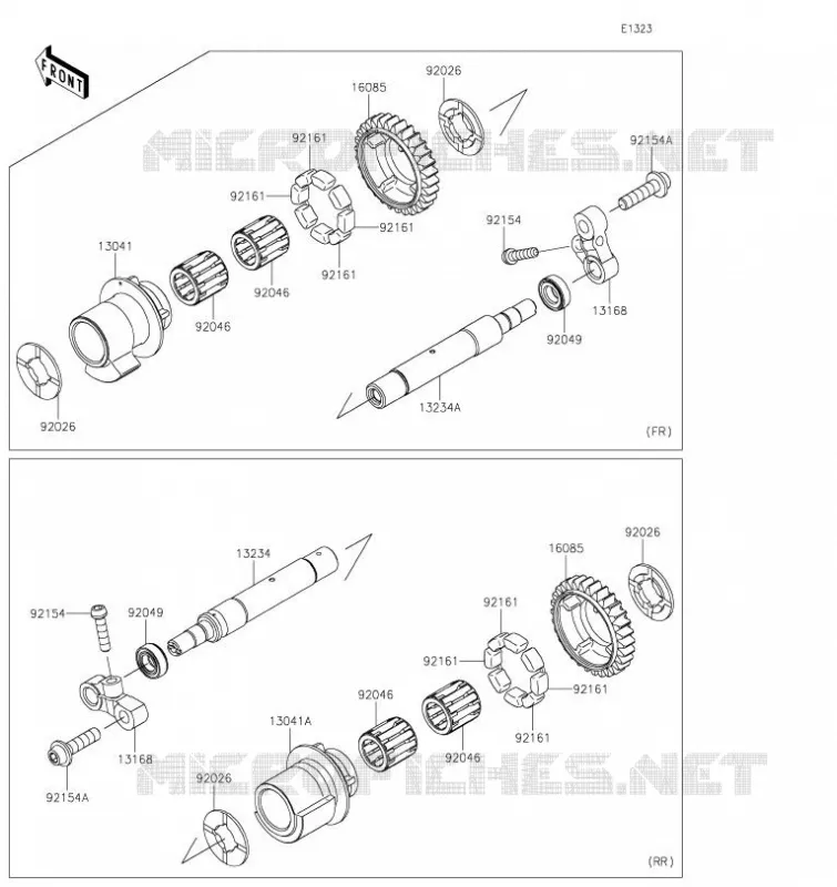 BALANCIER Kawasaki MOTOS 1000 2020 NINJA H2R  ZX1000YLF