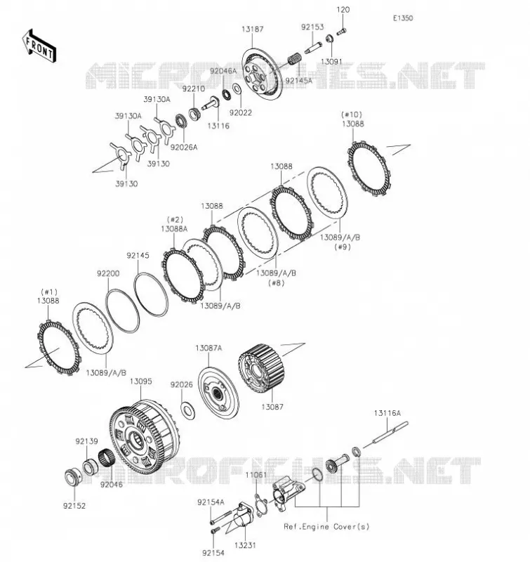 EMBRAYAGE Kawasaki MOTOS 1000 2020 NINJA H2R  ZX1000YLF