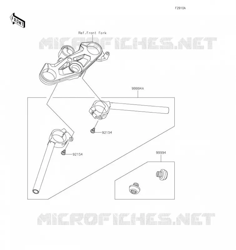 ACCESSOIRE(Handle) Kawasaki MOTOS 1000 2019 NINJA H2  ZX1002JKF
