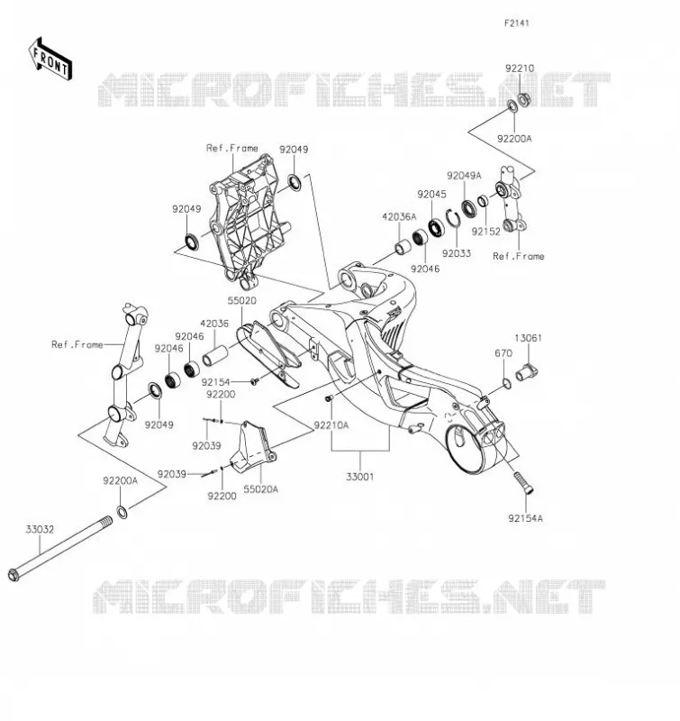 BRAS OSCILLANT Kawasaki MOTOS 1000 2019 NINJA H2  ZX1002JKF
