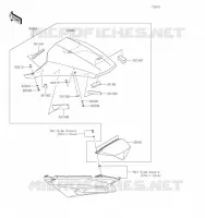 ACCESSOIRE(Pillion Seat Cover) pour Kawasaki ZZR1400 2021