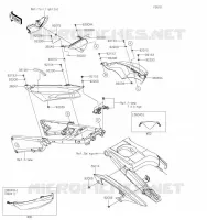 CACHE LAT&Eacute;RAL/GARDE CHAINE pour Kawasaki ZZR1400 2021