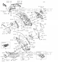 CARENAGE(CENTRALE) pour Kawasaki ZZR1400 2021