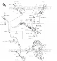 EMBRAYAGE MAITRE CYLINDRE pour Kawasaki ZZR1400 2021