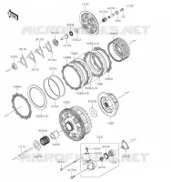 EMBRAYAGE pour Kawasaki ZZR1400 2021