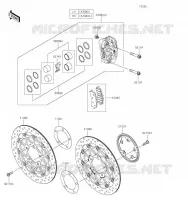FREIN AVANT pour Kawasaki ZZR1400 2021