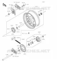 MOYEU ARRIERE pour Kawasaki ZZR1400 2021