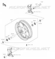 MOYEU AVANT pour Kawasaki ZZR1400 2021