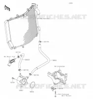 RADIATEUR D'HUILE pour Kawasaki ZZR1400 2021