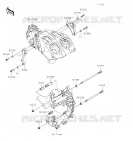 SUPPORT MOTEUR pour Kawasaki ZZR1400 2021