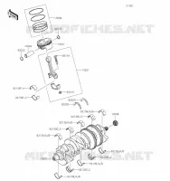 VILEBREQUIN/PISTON pour Kawasaki ZZR1400 2021