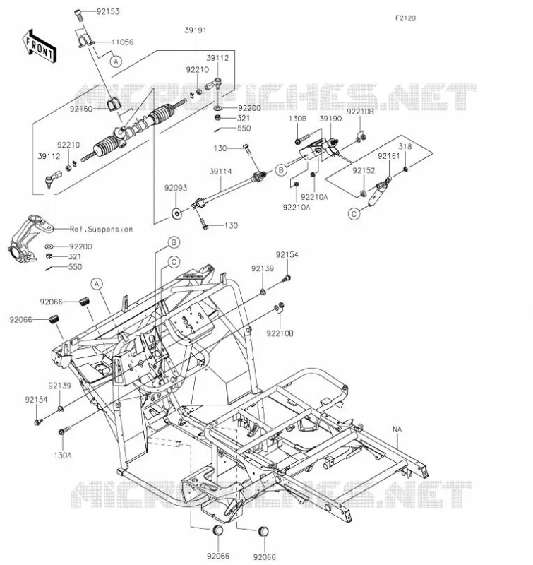 CADRE Kawasaki SSV 400 2021 MULE SX  KAF400PMFNN