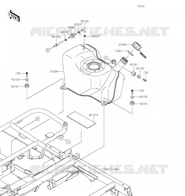 RESERVOIR CARBURANT Kawasaki SSV 400 2021 MULE SX  KAF400PMFNN