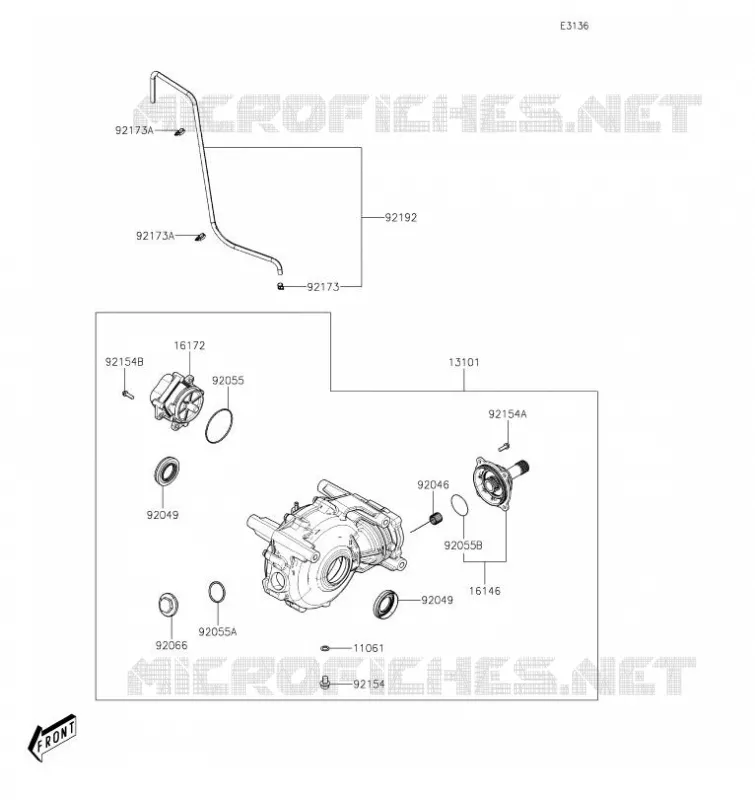 ARBRE DE TRANSMISSION-AVANT Kawasaki SSV 700 2021 MULE PRO-MX  KAF700BMFNN