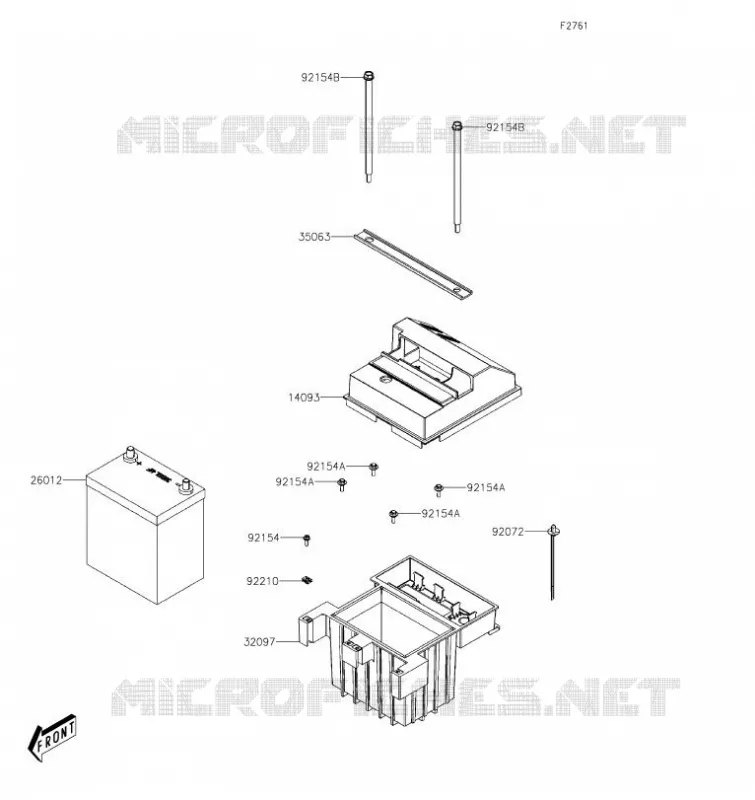 BATTERIE Kawasaki SSV 700 2021 MULE PRO-MX  KAF700BMFNN