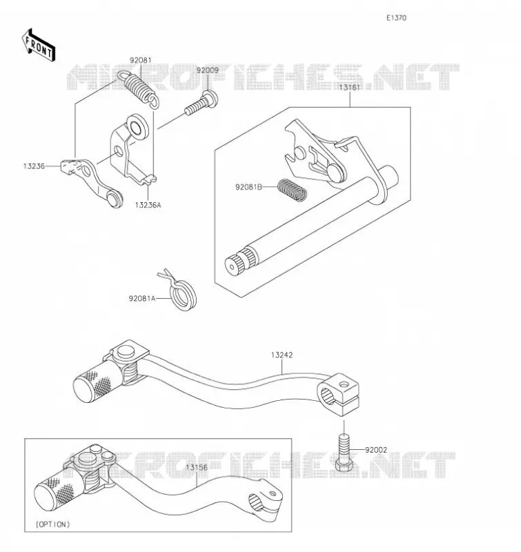 SELECTEUR Kawasaki TOUT-TERRAIN 65 2021 KX65  KX65CMFNN