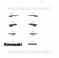 AUTOCOLLANT(BLEU) pour Kawasaki KFX90 2023