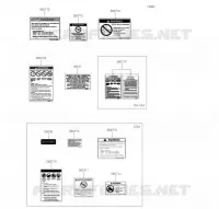 ETIQUETTES pour Kawasaki KFX90 2023