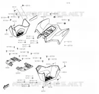 GARDE BOUE ARRI&Egrave;RE pour Kawasaki KFX90 2023