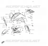 GARDE BOUE AVANT pour Kawasaki KFX90 2023