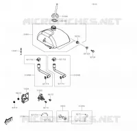 RESERVOIR CARBURANT pour Kawasaki KFX90 2023