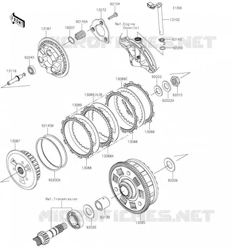 EMBRAYAGE Kawasaki MOTOS 650 2023 Z650  ER650SPFNN