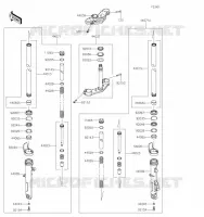 FOURCHE pour Kawasaki NINJA 400 2020