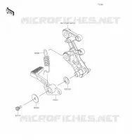 PEDALE DE FREIN pour Kawasaki NINJA 400 2020