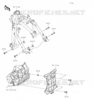 SUPPORT MOTEUR pour Kawasaki NINJA 400 2020