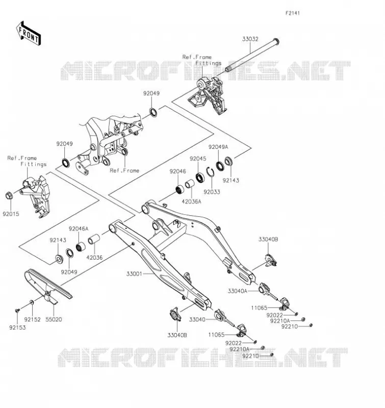 BRAS OSCILLANT Kawasaki MOTOS 650 2023 NINJA 650  EX650PPFNN