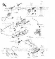 CONTACTEUR SERRURE/R&Eacute;FLECTEUR pour Kawasaki NINJA 650 2023