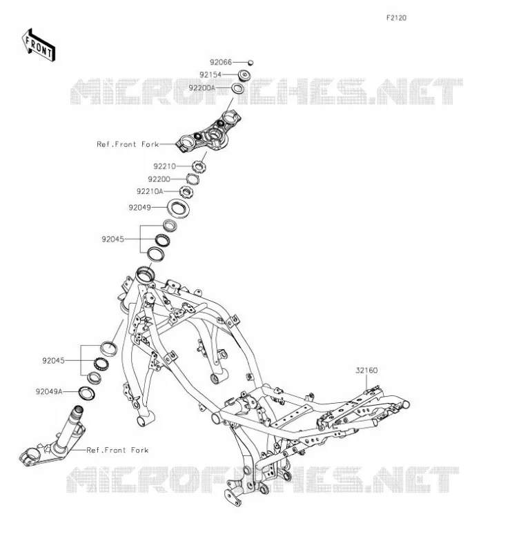 CADRE Kawasaki MOTOS 650 2023 NINJA 650  EX650PPSNN