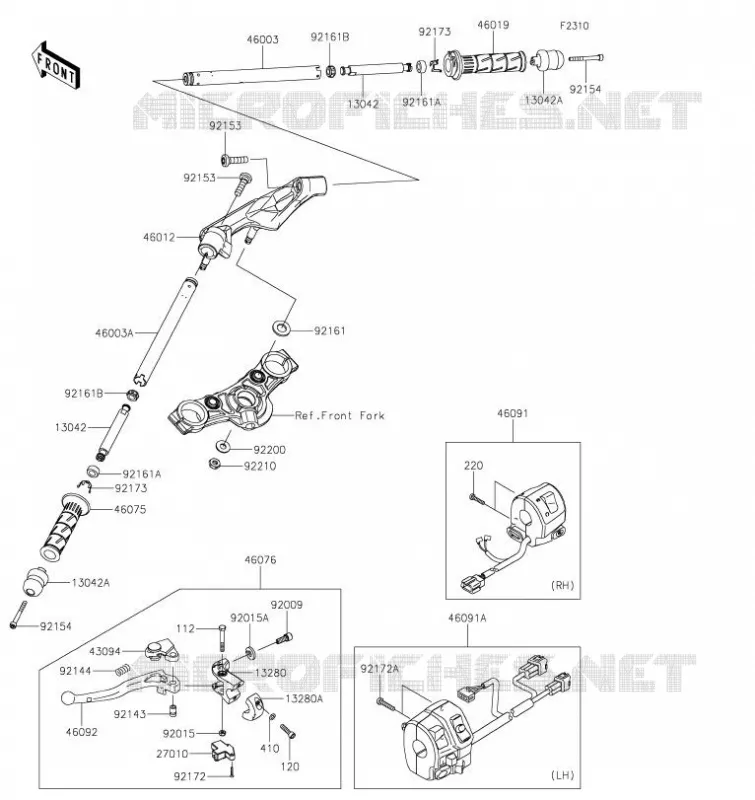 GUIDON Kawasaki MOTOS 650 2023 NINJA 650  EX650RPFAL
